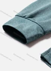 Wholesale Men's Plain Slim Fit Long Sleeve Patch Pocket Polo Shirt X002F# - Liuhuamall