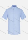 Wholesale Men's Business Mandarin Collar Short Sleeve Button Down Dress Shirts - Liuhuamall