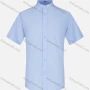 Wholesale Men's Business Mandarin Collar Short Sleeve Button Down Dress Shirts preview