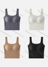 Wholesale Women's Basics Plain Breathable Ribbed With Chain Decor Camisole 606# - Liuhuamall