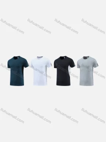 Wholesale Men's Athletic Workout Short Sleeve Round Neck Tee MT21428#, LIUHUA CLOTHING WHOLESALE