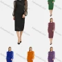 Wholesale Women's Fashion Round Neck Mesh Semi-Sheer Lantern Sleeve Plain Dress preview