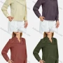 Wholesale Women's Casual Notched Neck Shirt Sleeve Plain Blouse preview