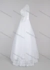 Wholesale Women's Glamorous Bateau Neck Rhinestone Embroidery Corset Bodice Classic Tulle Wedding Dress - Liuhuamall