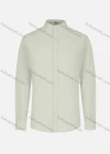 Wholesale Men's Business Plain Long Sleeve Shirt - Liuhuamall