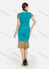 Wholesale Women's Elegant Short Sleeve Blouse With Mermaid Hem Skirt 2 Piece Set - Liuhuamall
