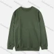 Wholesale Men's Autumn Oversized Plain Round Neck Long Sleeve Sweatshirt Army Green Guangzhou Clothing Wholesale Market & Suppliers -LIUHUAMALL