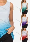 Wholesale Women's Casual Crew Neck Ombre Slim Fit Tank Top - Liuhuamall