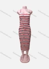 Wholesale Women's Casual Slim Fit Striped Midi Cami Dress - Liuhuamall