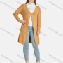 Wholesale Women's Casual Plain Long Sleeve Pearl Decor Patch Pocket Cardigan preview