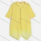 Wholesale Women's V Neck Plain Short Sleeve Asymmetrical Hem Zipper Cardigan SC212# Corn Clothing Wholesale Market Liuhua
