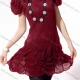 Wholesale Women's Casual Plain Puff Sleeve Rib-Knit Ruffle Hem Short Knitted Sweater Dress 1184# 516# Clothing Wholesale Market Liuhua