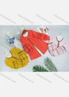 Wholesale Girl's Cute Round Neck Peasant Sleeve Embroidery Top - Liuhuamall