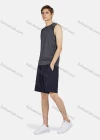 Wholesale Men's Sporty Round Neck Sleeveless Breathable Plain Tank Top - Liuhuamall