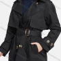 Wholesale Women's Lapel Double Breasted Windbreaker Mid Length Trench Coat With Buckle Belt preview