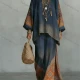 Wholesale 2026 Summer Women 3D Printed Two Piece Set Casual Loose Wide Leg Pants Vacation Outfit Blue Clothing Wholesale Market Liuhua