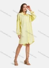 Wholesale Women's Casual Drop Shoulder Shirt Collar Button Front Long Sleeve Star Rhinestone Plain Tunic - Liuhuamall
