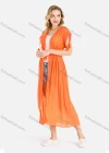 Wholesale Women's Casual Cap Sleeve Open Front Lace Trim Fringe Drawstring Plain Midi Cover Up - Liuhuamall
