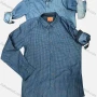 Wholesale Men's Allover Print Long Sleeve Button Down Pocket Denim Shirt preview
