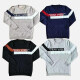 Men's Casual Crew Neck Long Sleeve Colorblock Letter Print Knit Sweaters Black Clothing Wholesale Market -LIUHUA