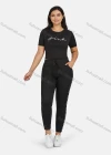 Wholesale Women's Sport Letter Print Short Sleeve T-Shirt & Jogger Sets - Liuhuamall