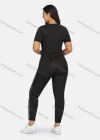 Wholesale Women's Sport Letter Print Short Sleeve T-Shirt & Jogger Sets - Liuhuamall