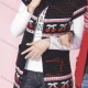Wholesale Women's High Neck Short Sleeve Retro Cardigan Black Clothing Wholesale Market Liuhua