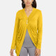 Women's Casual Plain Long Sleeve Button Front Cardigan 7# Clothing Wholesale Market -LIUHUA