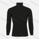 Wholesale Men's Casual Turtleneck Plain Cable Knit Sweater Black Clothing Wholesale Market Liuhua