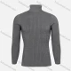 Wholesale Men's Casual Turtleneck Plain Cable Knit Sweater Dark Gray Clothing Wholesale Market Liuhua