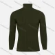 Wholesale Men's Casual Turtleneck Plain Cable Knit Sweater Dark Green Clothing Wholesale Market Liuhua
