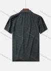 Wholesale Men's Quick Dry Workout Button Front Plain Reflective Stripes Polo Shirts 6651# - Liuhuamall