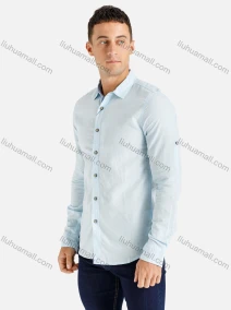 Wholesale Men's Linen Long Sleeve Plain Button Front Casual Shirt, LIUHUA CLOTHING WHOLESALE