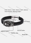 Wholesale Genuine Leather Stainless Steel Magnetic Buckle Bracelet SP0272# - Liuhuamall