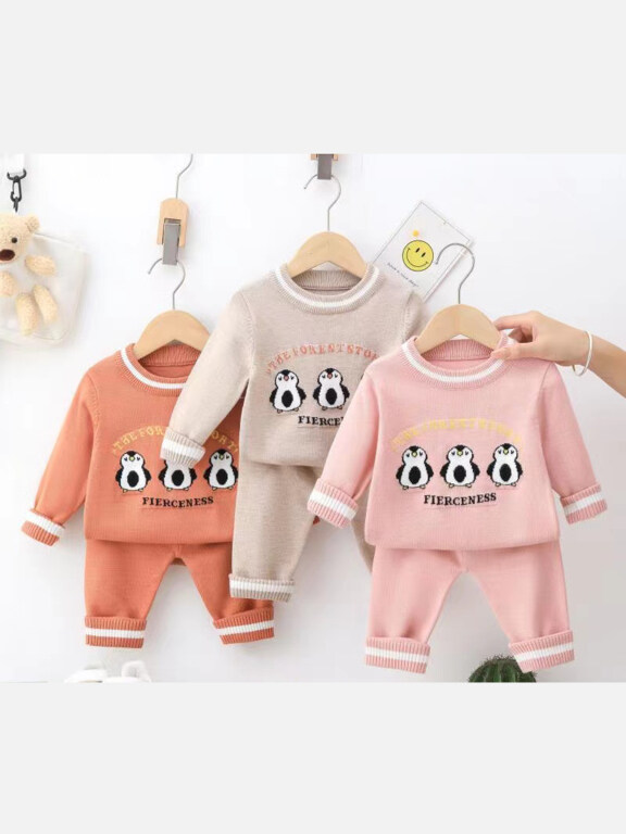 Baby's Casual Long Sleeve Round Neck Sweater & Pants 2 piece Set (Pack Of 12) 6348#, Clothing Wholesale Market -LIUHUA, KIDS-BABY, Infant-Toddlers-Clothing