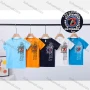 Wholesale Boys Embroidery Letter Patch Pocket Round Neck Short Sleeve T-shirt 6230# preview