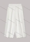 Wholesale Woman's Casual Loose Elastic Waist Plain Wide Leg Pant - Liuhuamall