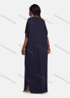 Wholesale Women's African Embroidery Robe Short Sleeve Kaftan Curved Hem Plus Size Maxi Dress - Liuhuamall