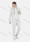 Wholesale Men's Hooded Drawstring Kangaroo Pocket Plain Hoodies & Pants 2-Piece Set 2234# - Liuhuamall