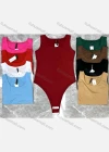 Wholesale Women's Basics Milk Silk Crew Neck Unisize Plain Sleeveless Bodysuit 10443# - Liuhuamall