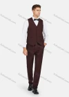 Wholesale Men's Formal Lapel Striped Pockets Blazer & Vest & Pant 3 Pieces Suit Sets - Liuhuamall