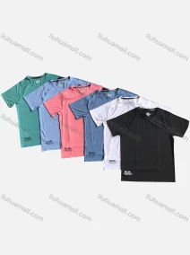 Wholesale Men's Quick Dry Workout Running Solid Athletic T-Shirt, LIUHUA CLOTHING WHOLESALE