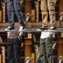 Wholesale Men's Casual Plain Flap Pockets Pleated Drawstring Cargo Pant 510# preview