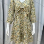 Wholesale Women's Casual 3/4 Sleeve Ruffle Trim Floral Print Dress preview