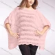 Wholesale Women's Casual Plain Loose FIt Half Sleeve See Through Pullover Cover Up Top 525# Clothing Wholesale Market Liuhua
