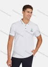 Wholesale Men's Casual Short Sleeve Embroidery Letter Print Button Front Polo Shirts - Liuhuamall