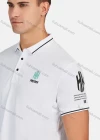 Wholesale Men's Casual Short Sleeve Embroidery Letter Print Button Front Polo Shirts - Liuhuamall