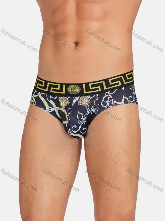 Wholesale Men's Basic 100%Cotton Anti-Chafing Breathable Antibiotic Moisture Wicking Briefs