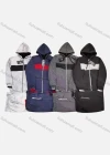 Wholesale Men's Casual Colorblock Drawstring Zipper Hoodie & Zipper Pockets Jogger 2 Piece Set - Liuhuamall