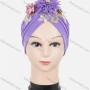 Wholesale Women's Casual Flower Appliques Ruched Headwrap Hat preview
